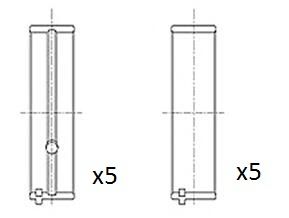 Pagrindiniai guoliai, alkūninis velenas FAI AutoParts BM1038-STD