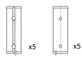 Pagrindiniai guoliai, alkūninis velenas FAI AutoParts BM1042-STD