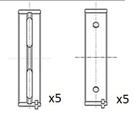 Pagrindiniai guoliai, alkūninis velenas FAI AutoParts BM1050-020