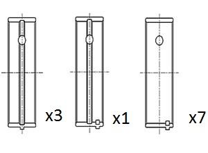 Pagrindiniai guoliai, alkūninis velenas FAI AutoParts BM1051-025