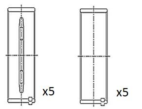 Pagrindiniai guoliai, alkūninis velenas FAI AutoParts BM1057-STD