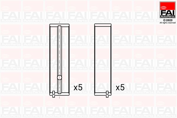 Pagrindiniai guoliai, alkūninis velenas FAI AutoParts BM1150-STD