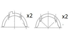 Atraminis tarpiklis, alkūninis velenas FAI AutoParts BT3015-STD