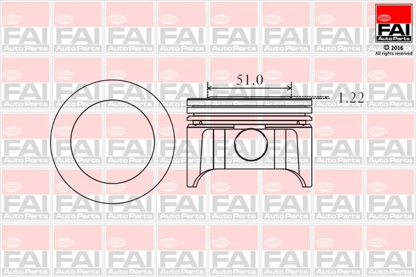 Stūmoklis FAI AutoParts PK9-000