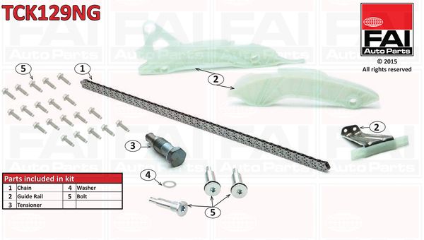 Комплект ланцюгів привода FAI AutoParts TCK129NG