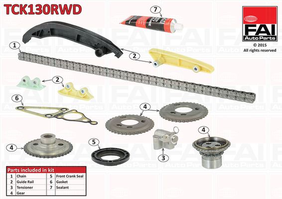 Комплект ланцюгів привода FAI AutoParts TCK130RWD