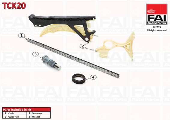 Timing Chain Kit FAI AutoParts TCK20