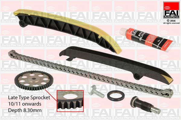 Комплект ланцюгів привода FAI AutoParts TCK208L