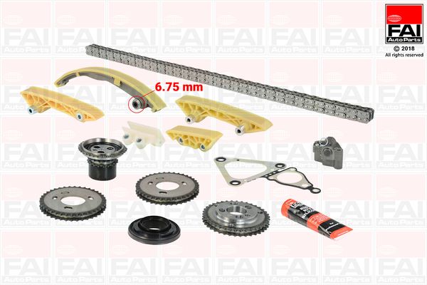 Комплект ланцюгів привода FAI AutoParts TCK47