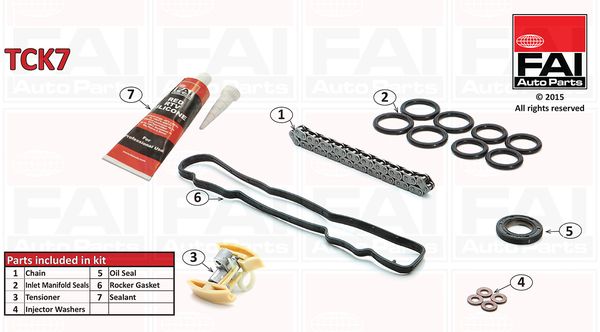 Paskirstymo grandinės komplektas FAI AutoParts TCK7