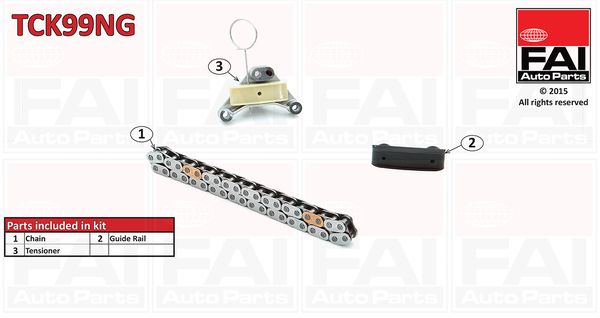 Paskirstymo grandinės komplektas FAI AutoParts TCK99NG