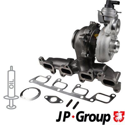 Charger, charging (supercharged/turbocharged) JP GROUP 1117404200