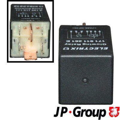 Relay, glow plug system JP GROUP 1199206600