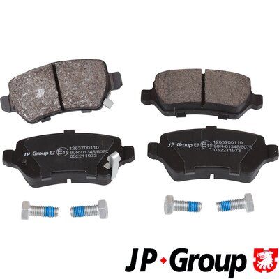 Комплект гальмівних накладок, дискове гальмо JP GROUP 1263700110