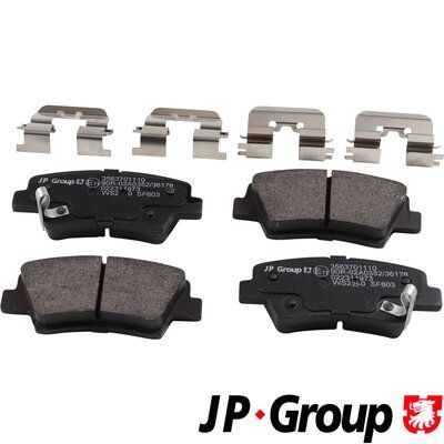 Brake Pad Set, disc brake JP GROUP 3563701110