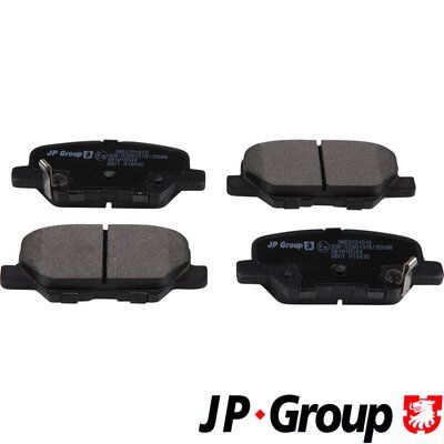 Brake Pad Set, disc brake JP GROUP 3863701010