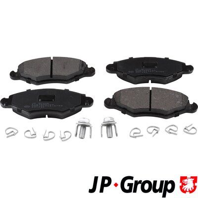 Brake Pad Set, disc brake JP GROUP 4163600710