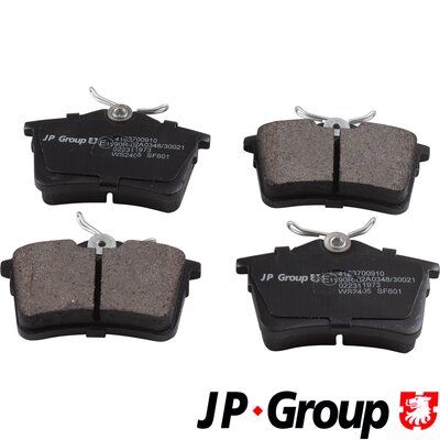 Brake Pad Set, disc brake JP GROUP 4163700910