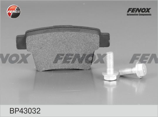 Stabdžių trinkelių rinkinys, diskinis stabdys FENOX BP43032