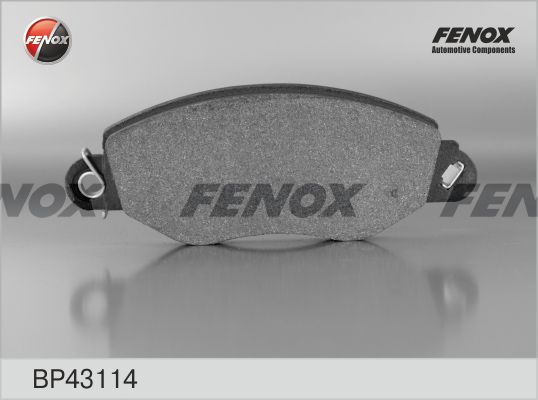 Комплект гальмівних накладок, дискове гальмо FENOX BP43114