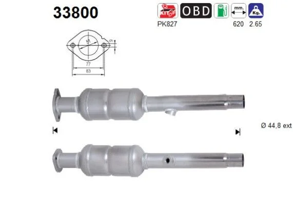 Katalizatoriaus keitiklis AS 33800