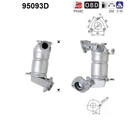 Katalizatoriaus keitiklis as 95093D