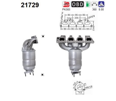 Catalytic Converter AS 21729