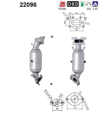 Katalizatoriaus keitiklis AS 22098