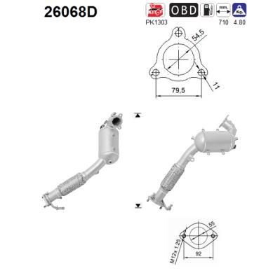 Katalizatoriaus keitiklis AS 26068D