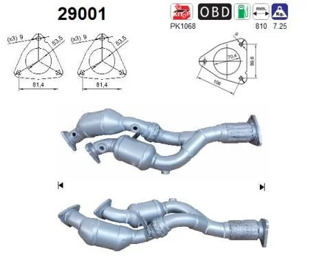 Katalizatoriaus keitiklis AS 29001