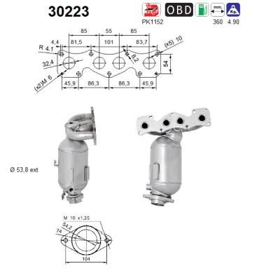 Katalizatoriaus keitiklis AS 30223