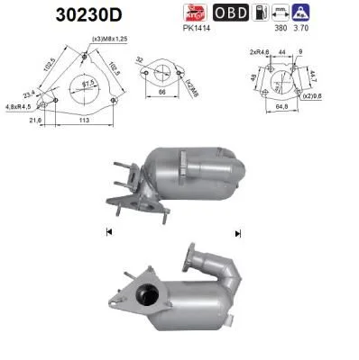 Katalizatoriaus keitiklis AS 30230D