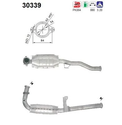 Katalizatoriaus keitiklis AS 30339