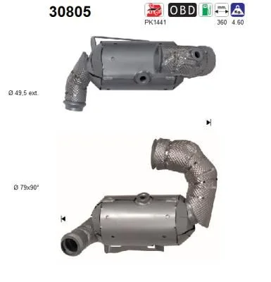 Katalizatoriaus keitiklis AS 30805