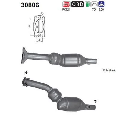 Katalizatoriaus keitiklis AS 30806