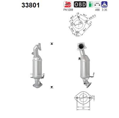 Catalytic Converter AS 33801