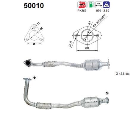 Katalizatoriaus keitiklis AS 50010