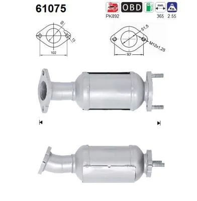 Katalizatoriaus keitiklis AS 61075