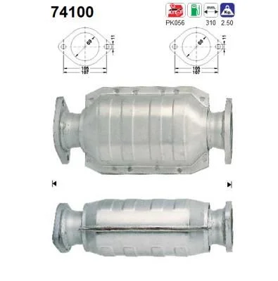 Katalizatoriaus keitiklis AS 74100
