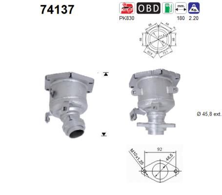 Catalytic Converter AS 74137