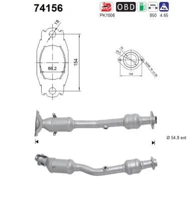 Katalizatoriaus keitiklis AS 74156