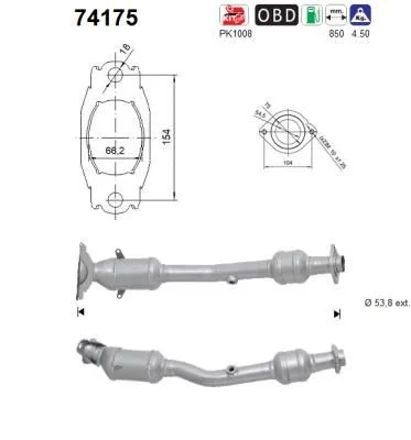 Katalizatoriaus keitiklis AS 74175