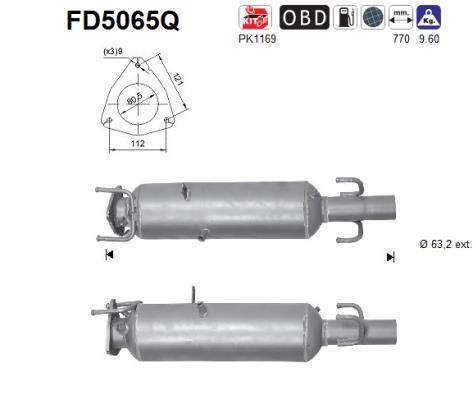Soot/Particulate Filter, exhaust system AS FD5065Q