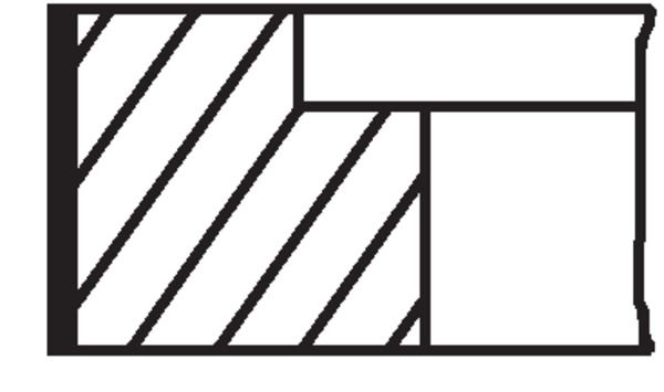 Kolvringsats MAHLE 00401N0
