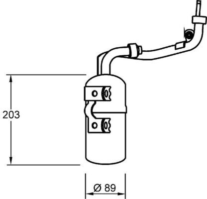 Dryer, air conditioning MAHLE AD277000S