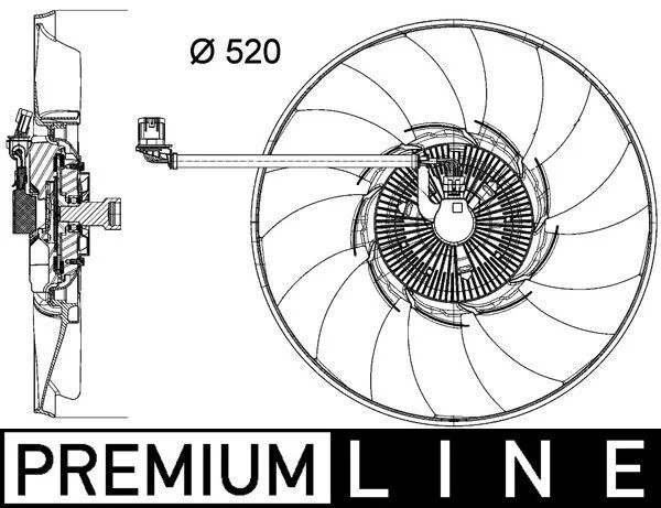 Ventiliatorius, radiatoriaus MAHLE BEHR HELLA TERMIKA CFF474000P