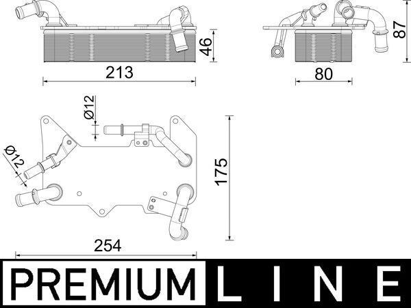 Arrefecedor de Óleo, transmissão automática MAHLE CLC287000P