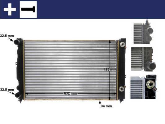 Radiator, engine cooling MAHLE CR132000S