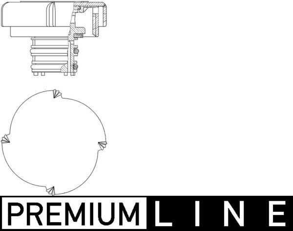 Dangtelis, radiatorius MAHLE CRB21000P