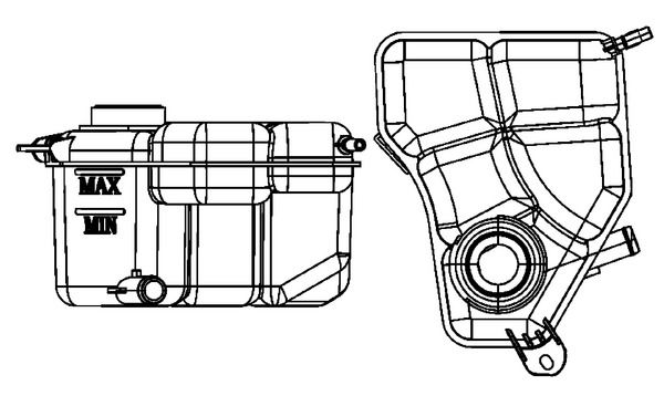 Expansion Tank, coolant MAHLE CRT133000S